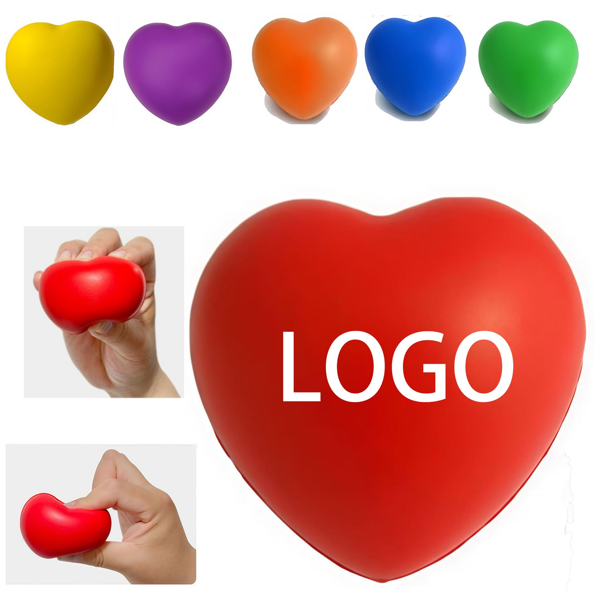 PU Stress Ball in Heart Shape 2