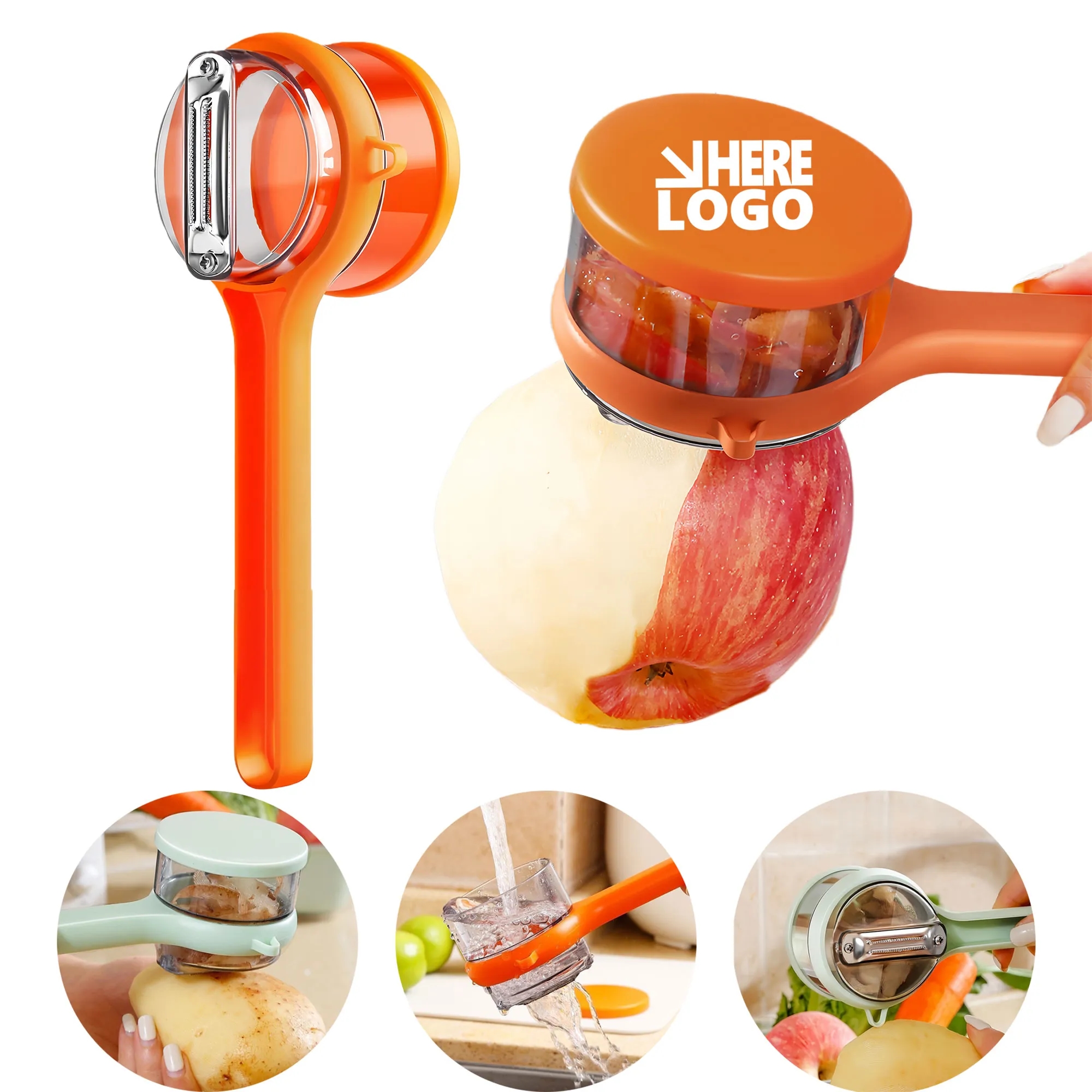 Multifunctional Fruit Vegetable Peeler With Container
