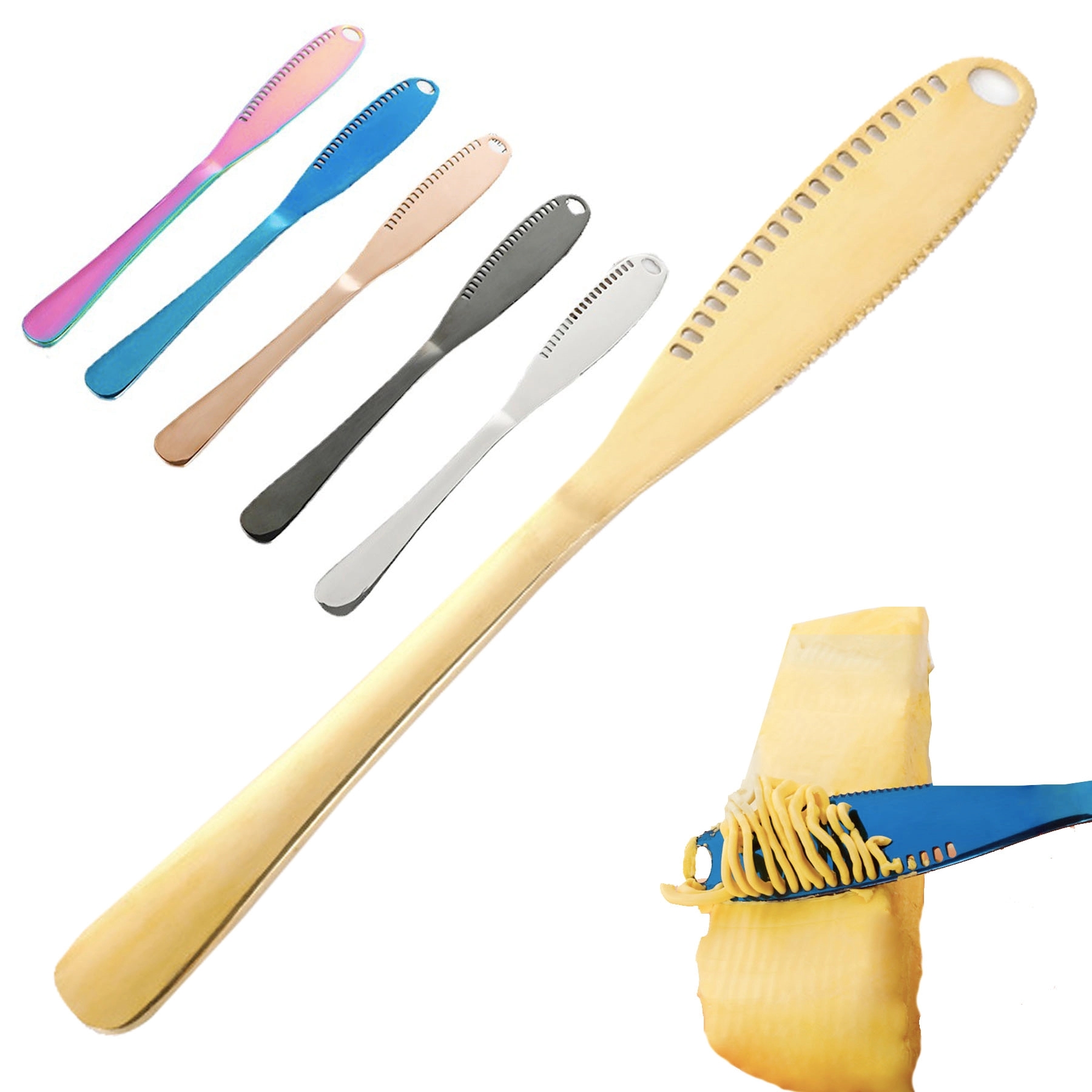 Stainless Steel Perforated Butter Knife 3