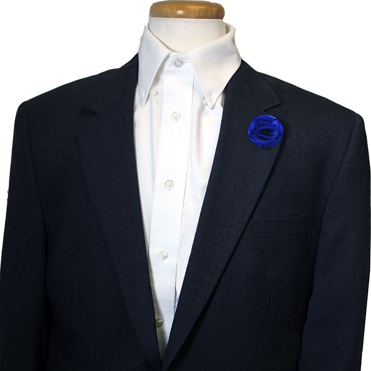 Royal Blue Floral Pin 2
