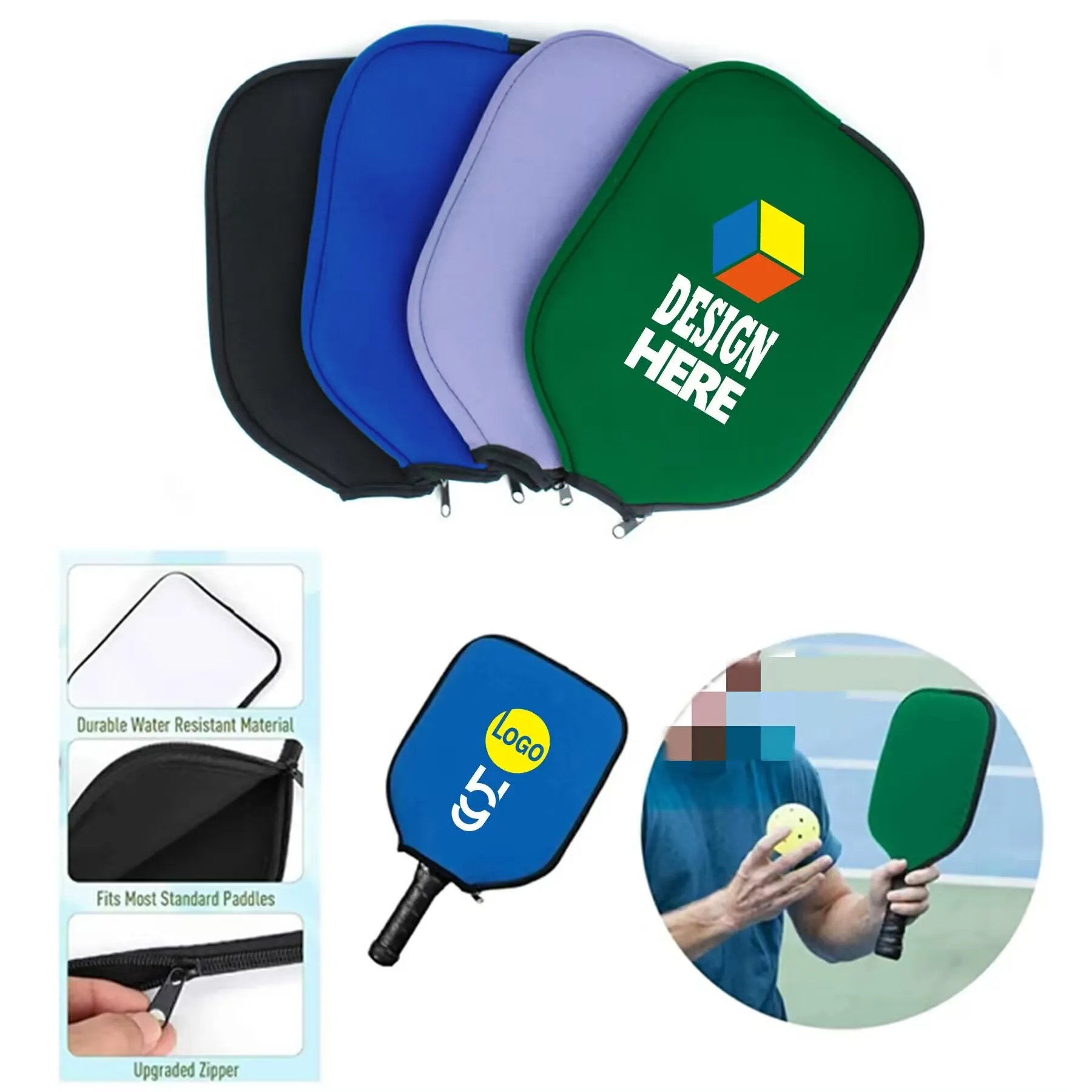 Soft Pickleball Paddle Cover Protection Sleeve 1