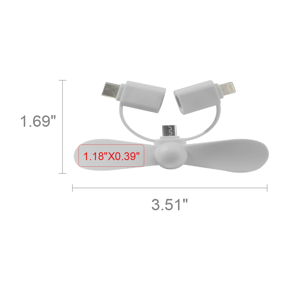 Mini 3-in-1 Portable Phone Fan