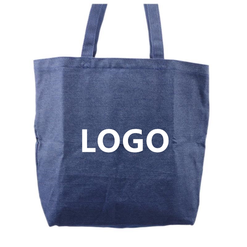 Custom Denim Tote Bag, custom tote bag with logo imprint 2