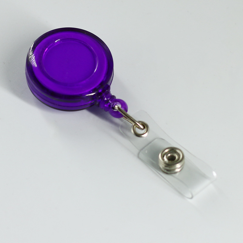Transparent Retractable Round Badge Holder 5