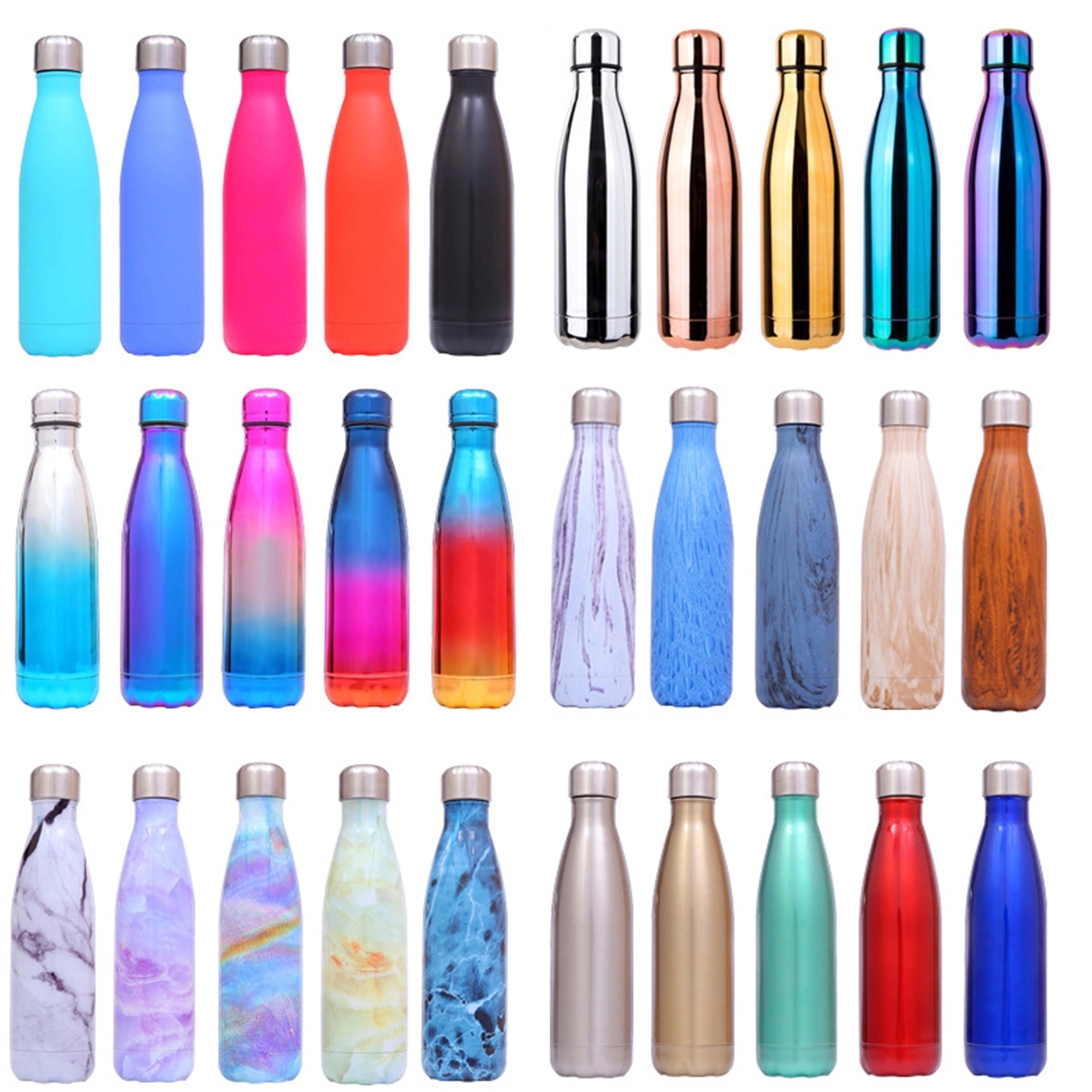 17oz Cola-Shape Water Bottle Keep Hot & Cold 1