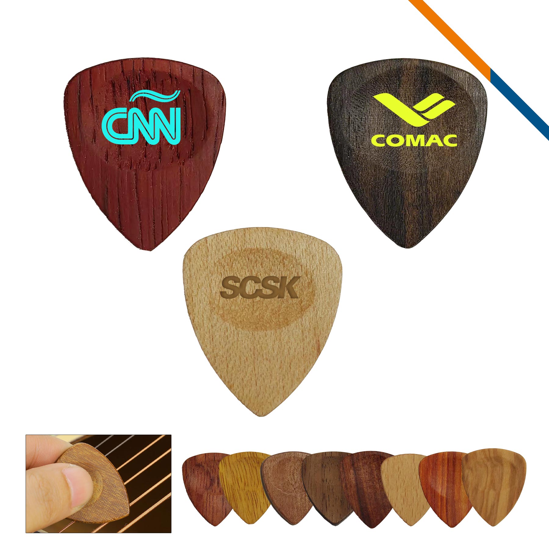 TonePlix Wooden Guitar Pick 2