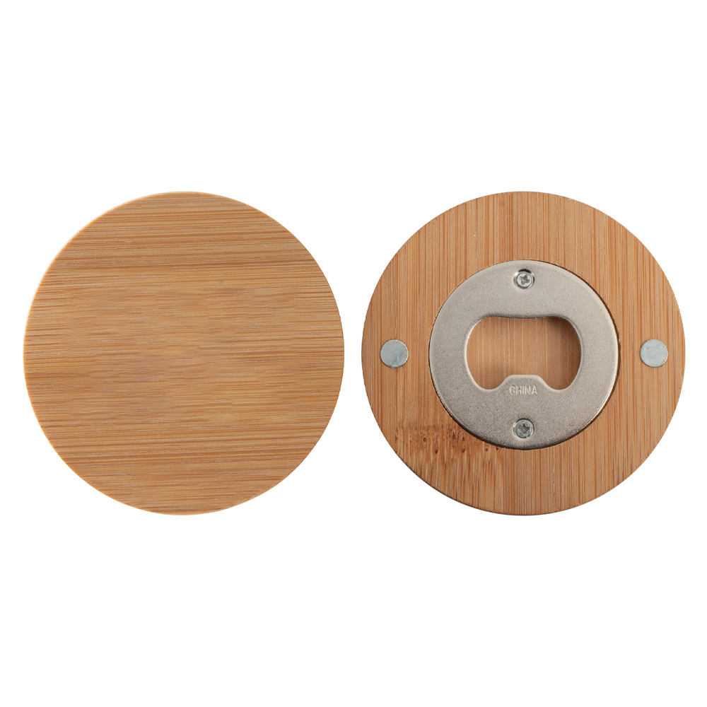 Magnetized Bamboo Bottle Opener 9