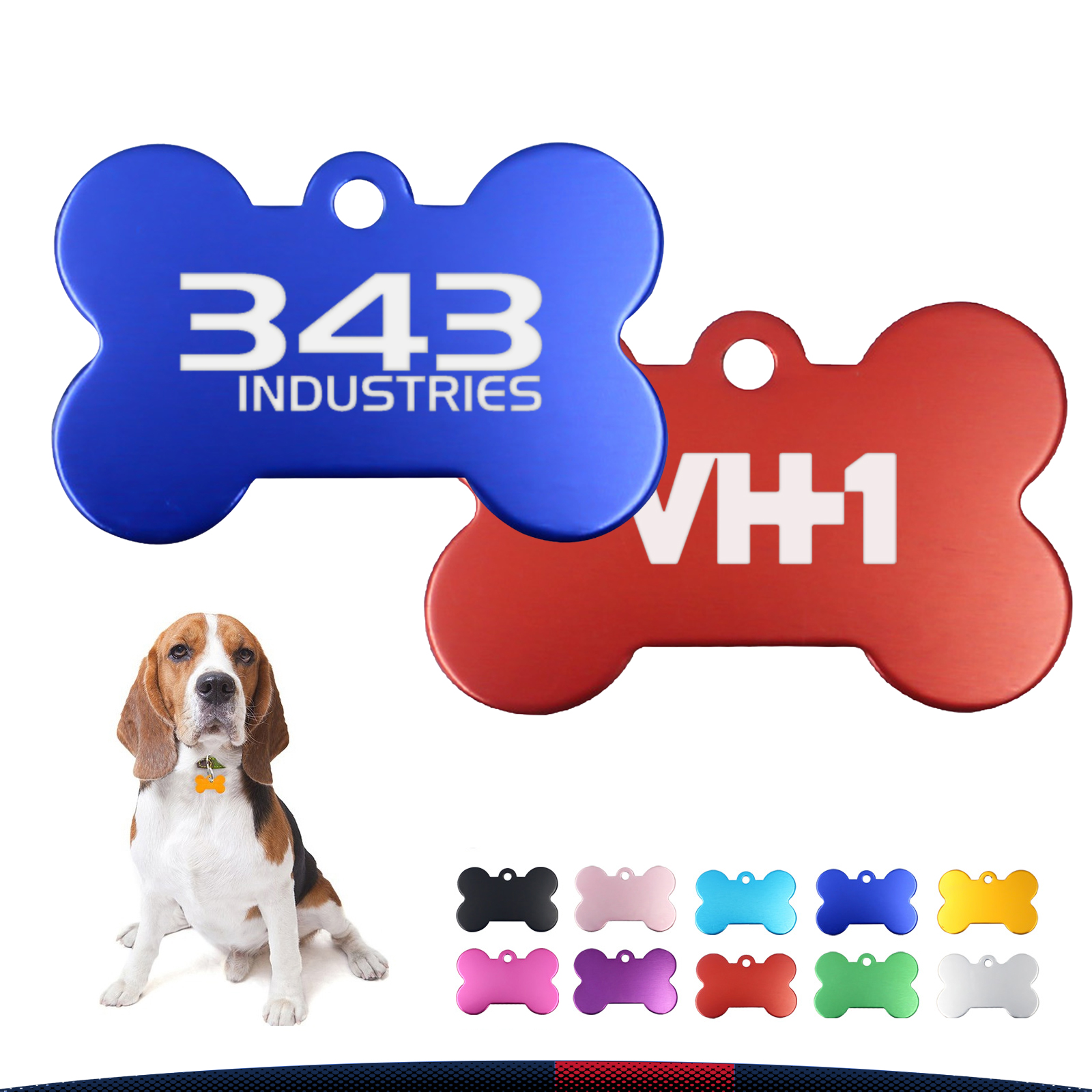Bone Shaped Dog Tag 7