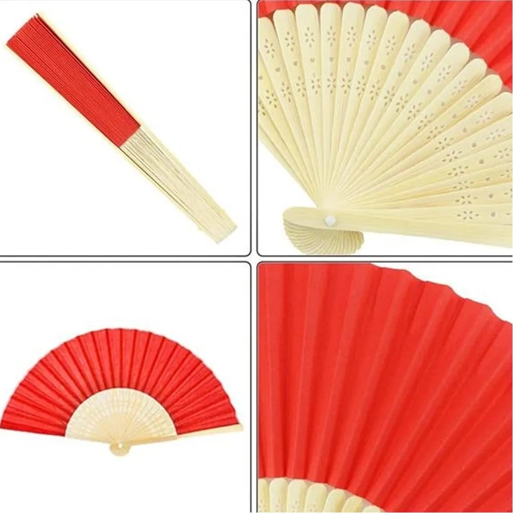 Full-color Folding Bamboo Paper Hand Fan 8