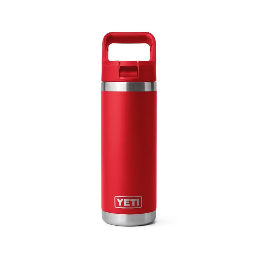 YETI Rambler 18 OZ Bottle w/ Color Matched Straw - Laser Engraved 1