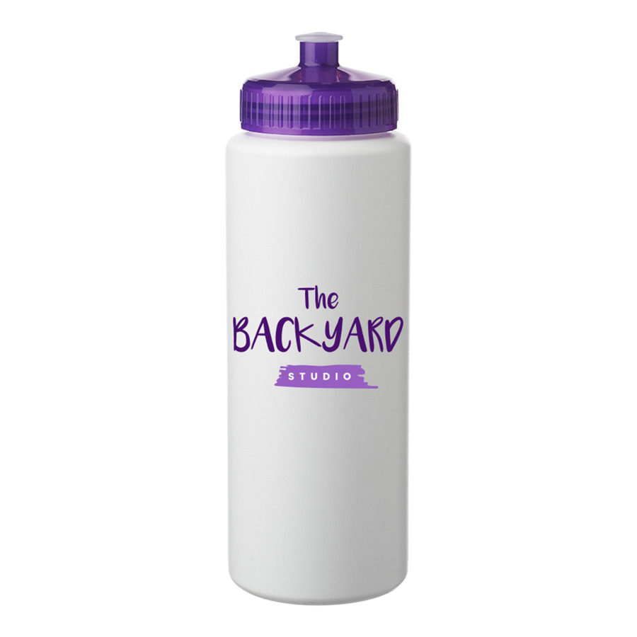 HDPE Plastic Sports Water Bottles 32 oz 6