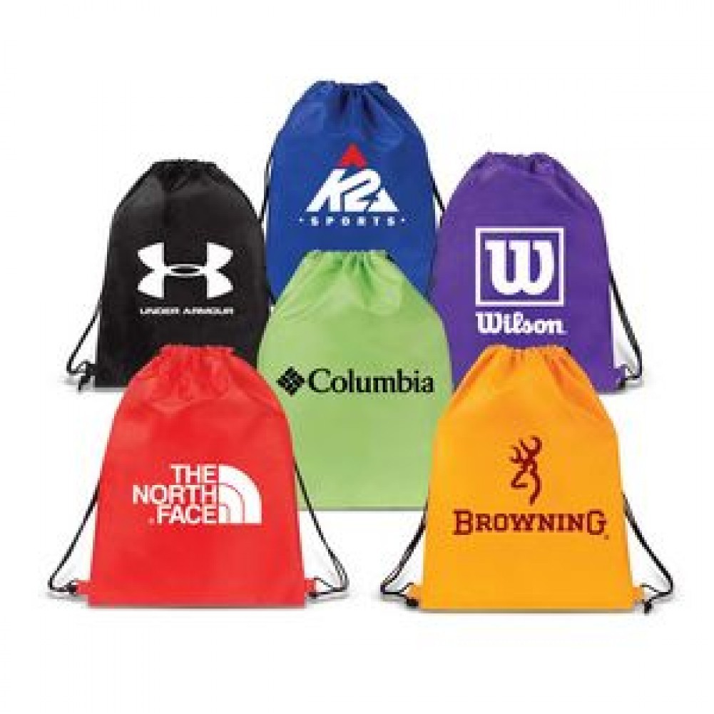 Lightweight Drawstring Budget Backpack ( 14" X 17" ) 6