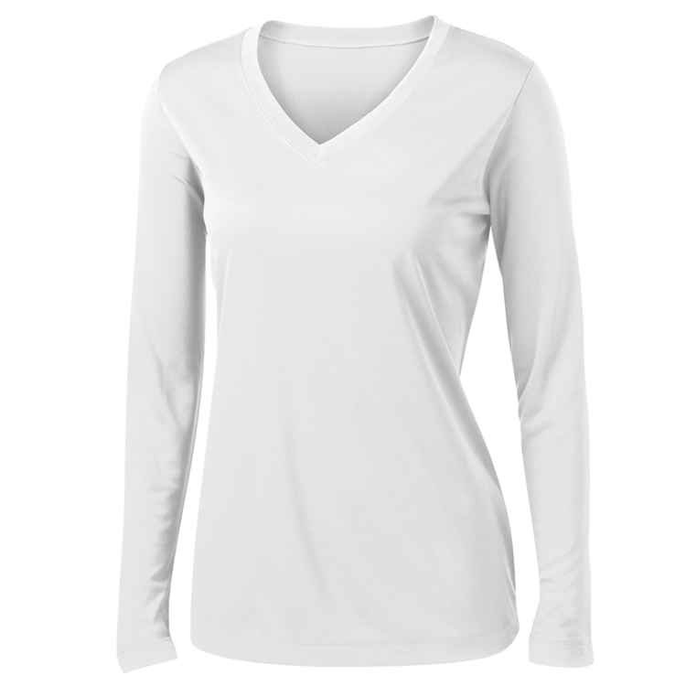 Spot Sub on Women's Long Sleeve Athletic Tee 7