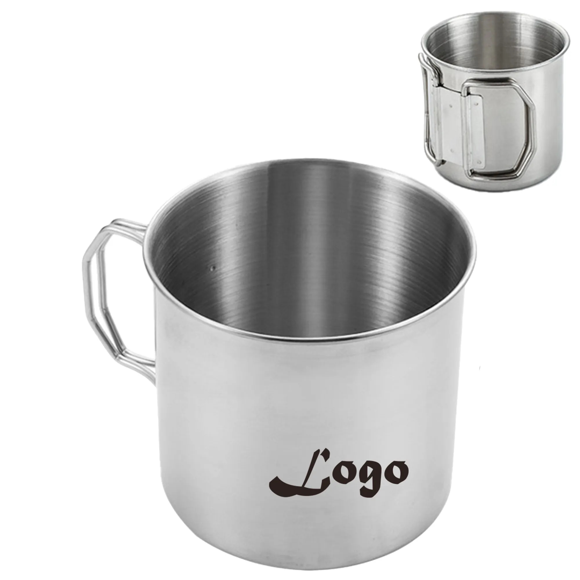 Folding Handle Steel Mug 2