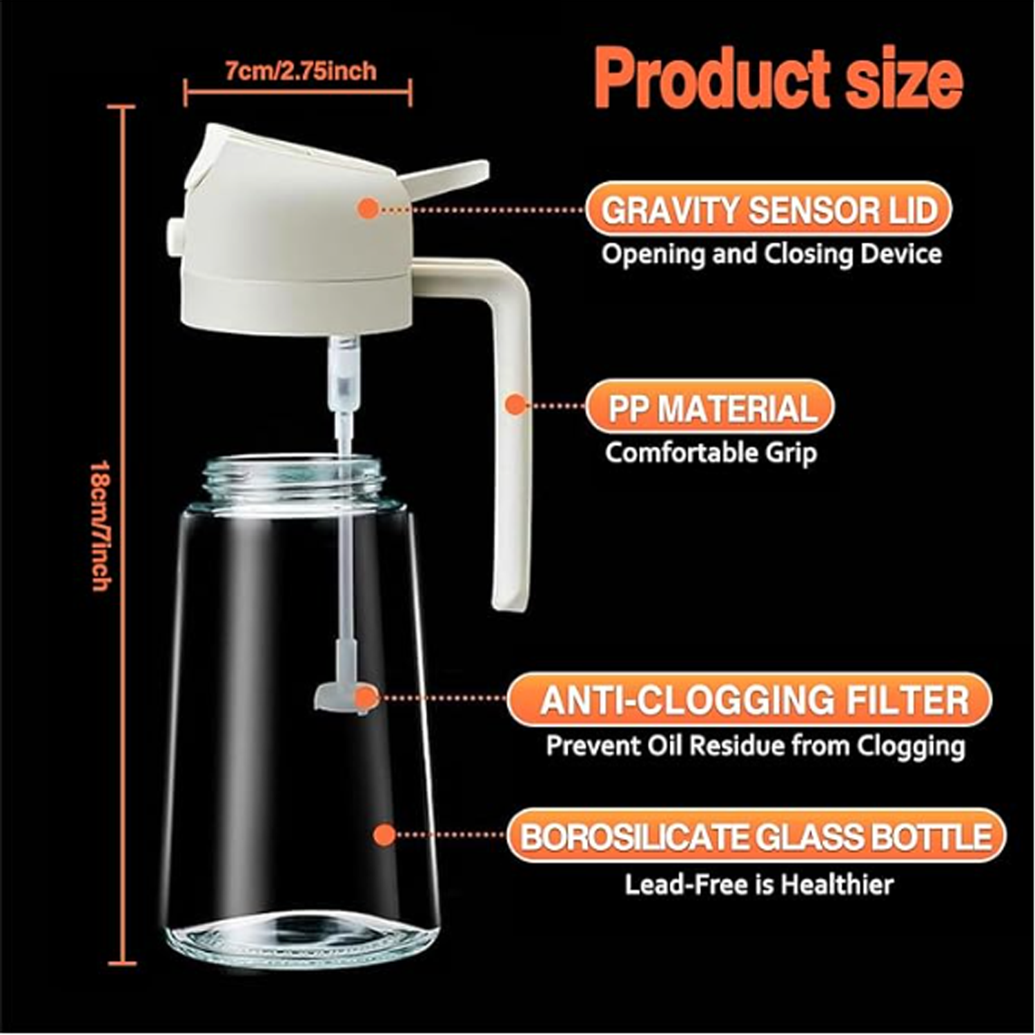 16oz Oil Dispenser Bottle for Kitchen 6