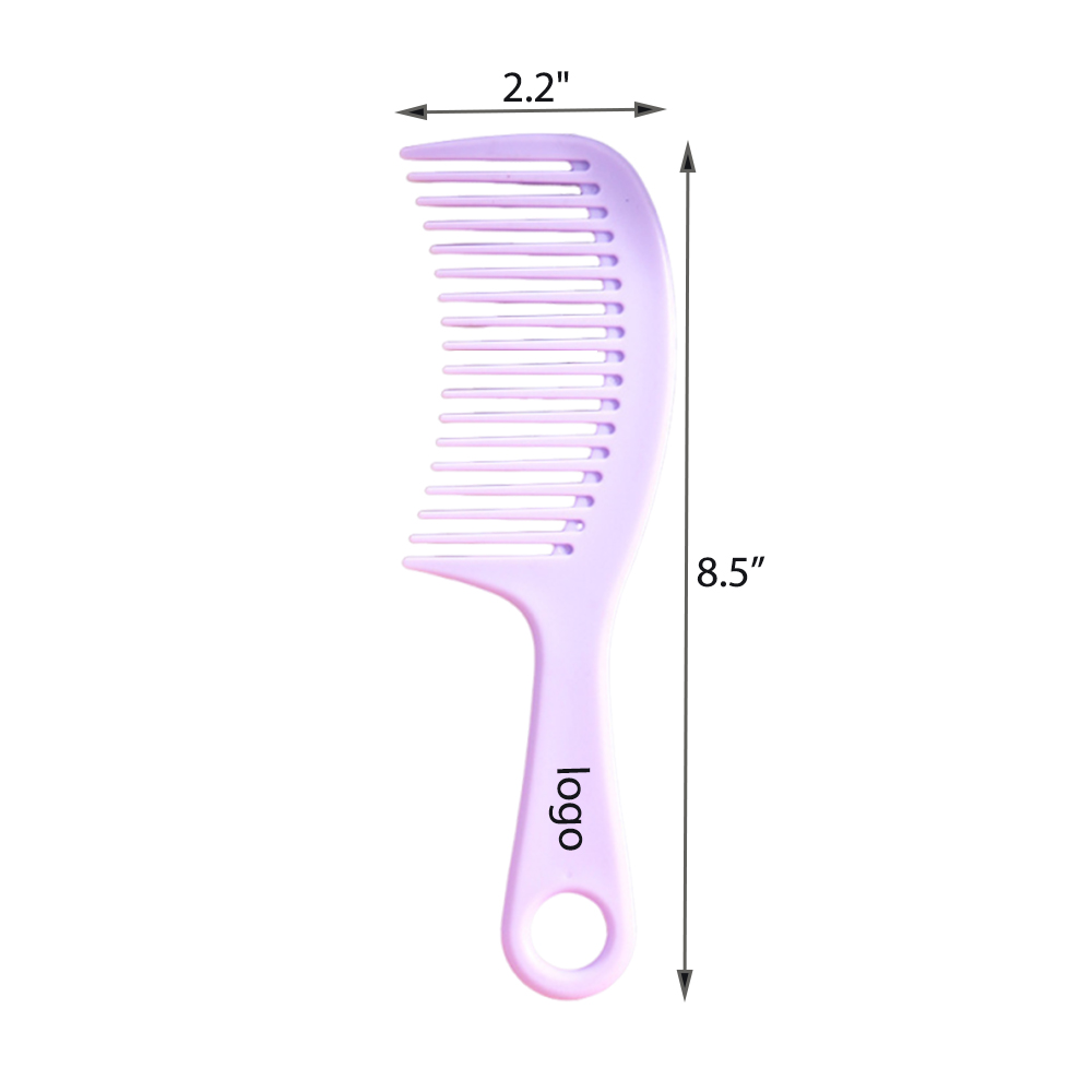 Wide-tooth custom-printed logo comb 1