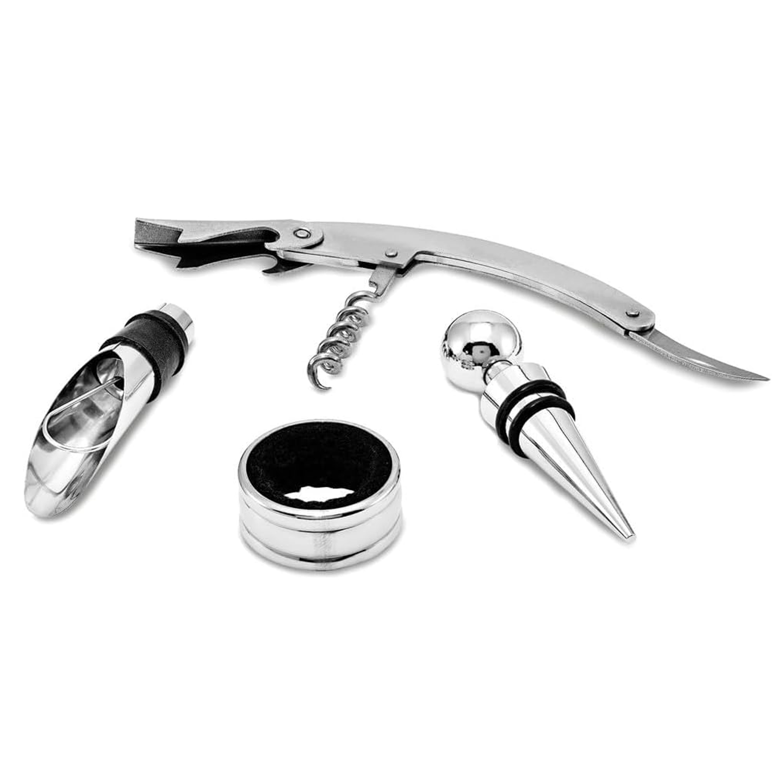 PU Red Wine Bottle Opener Stopper Set 5