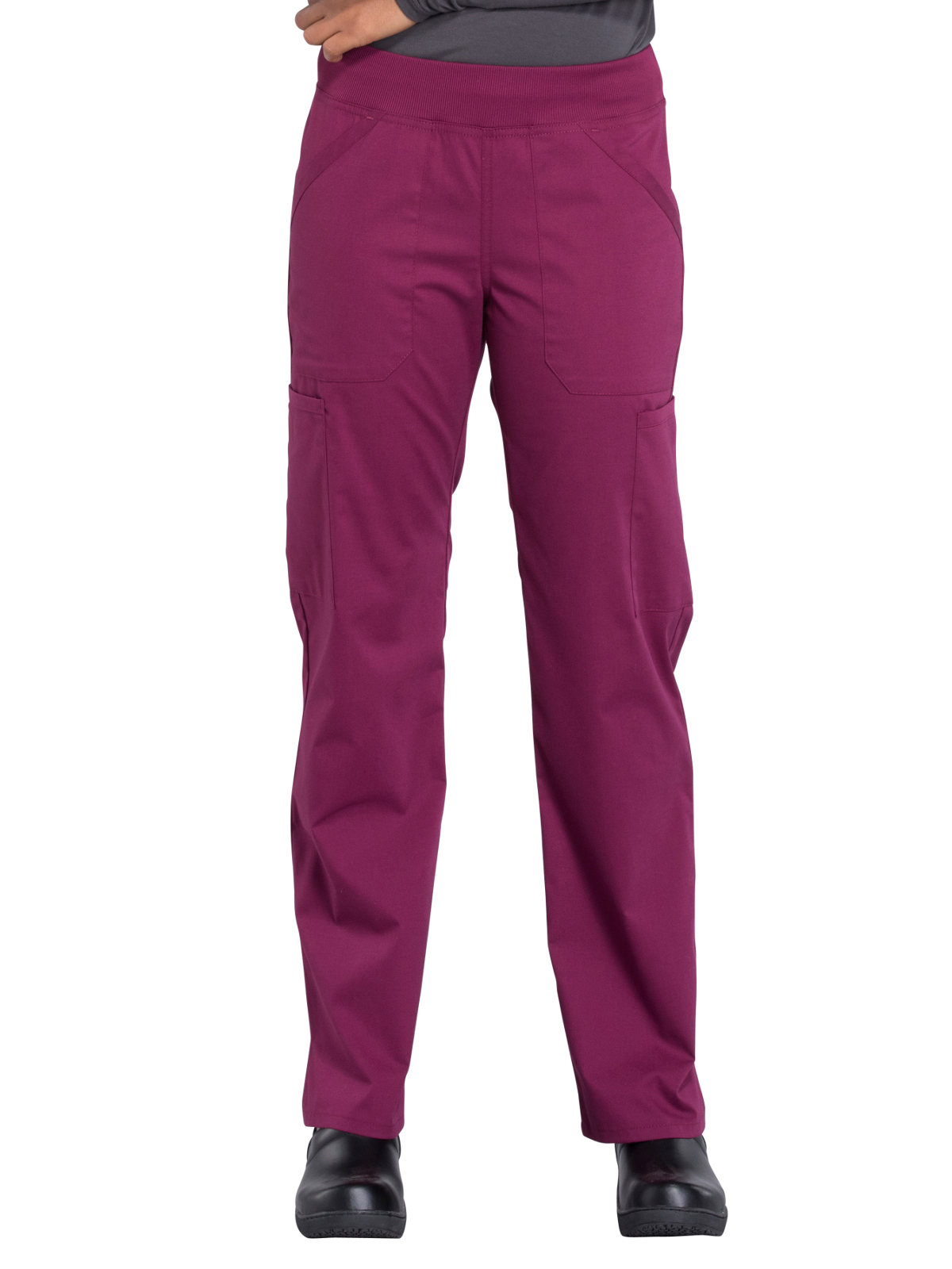 Cherokee - Workwear Professionals - Mid Rise Straight Leg Pull-on Cargo Pant 35