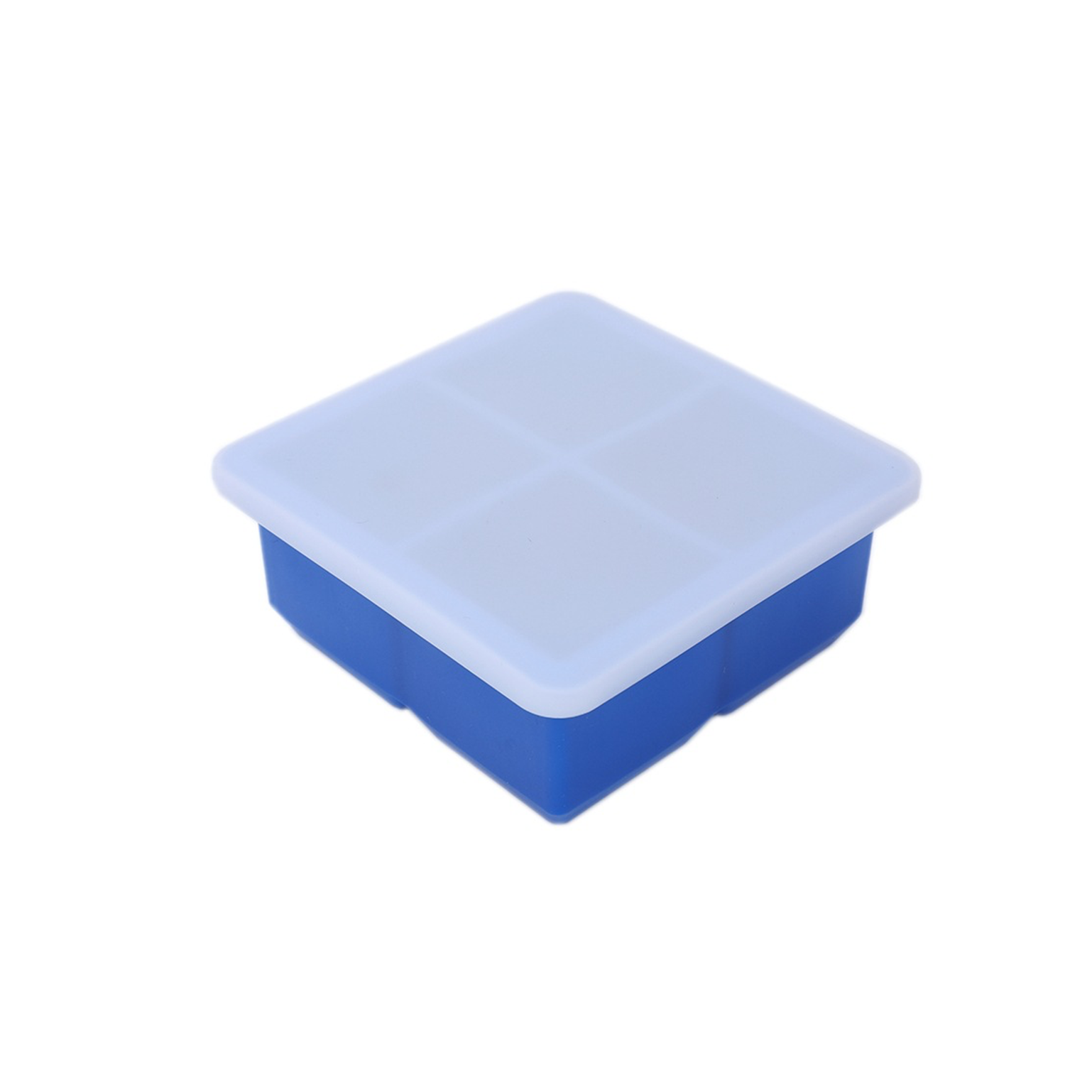 Ice Cube Tray-4 Squares with Lid 4