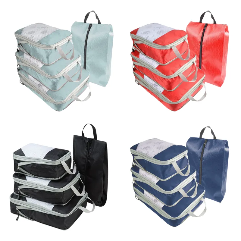 Compressible Foldable Travel Storage Bag Set (4 Pieces) 15
