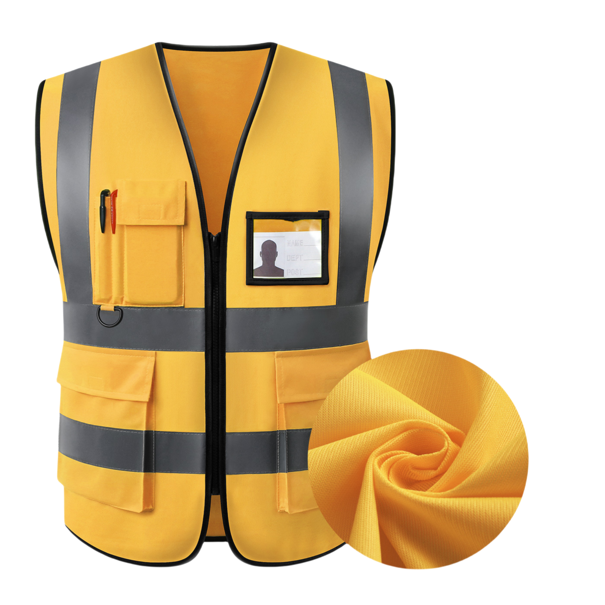 Multi Pocket Reflective Safety Vest 2