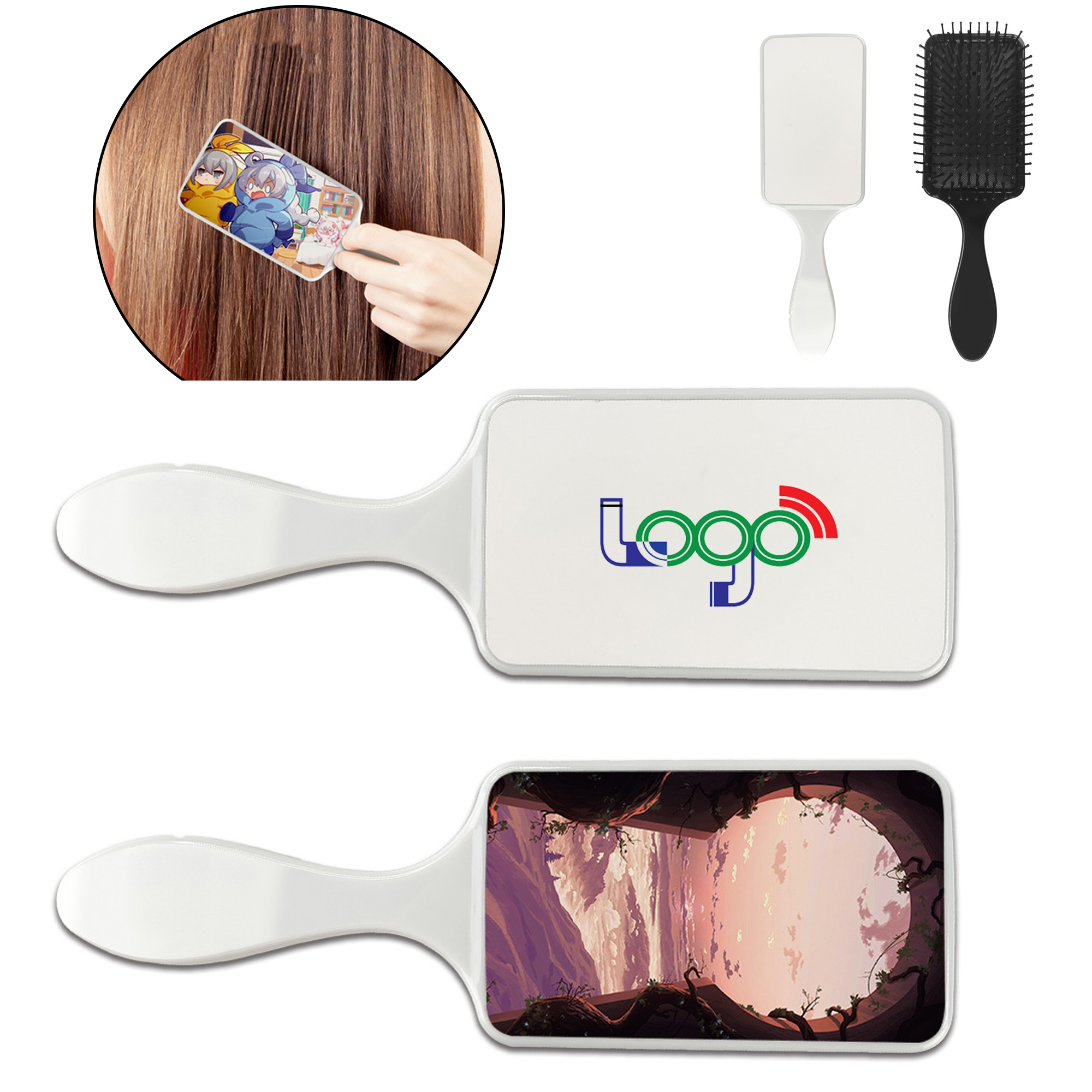 Wet Dry Hair Brush Vented Comb For Styling Use 3