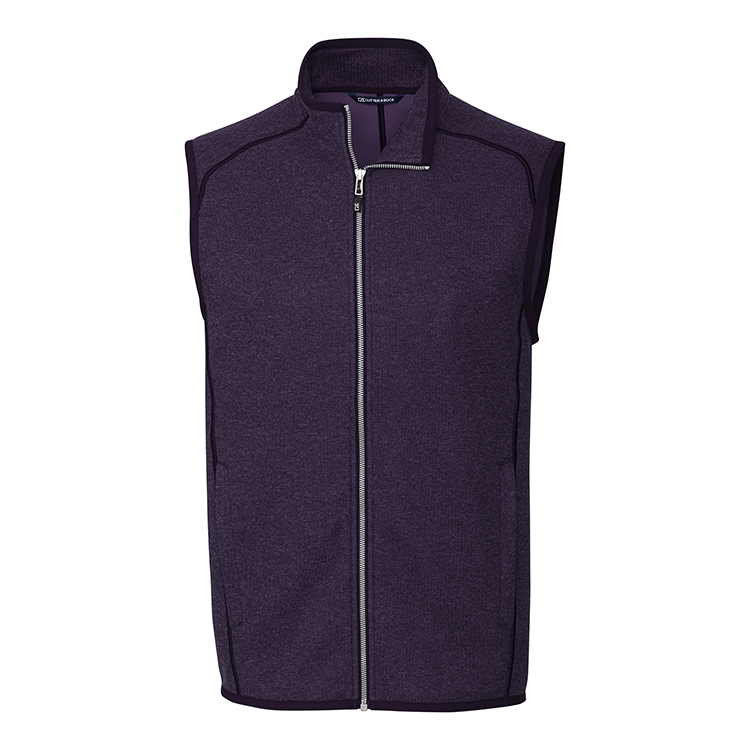 Cutter & Buck Mainsail Sweater-Knit Mens Full Zip Vest 8