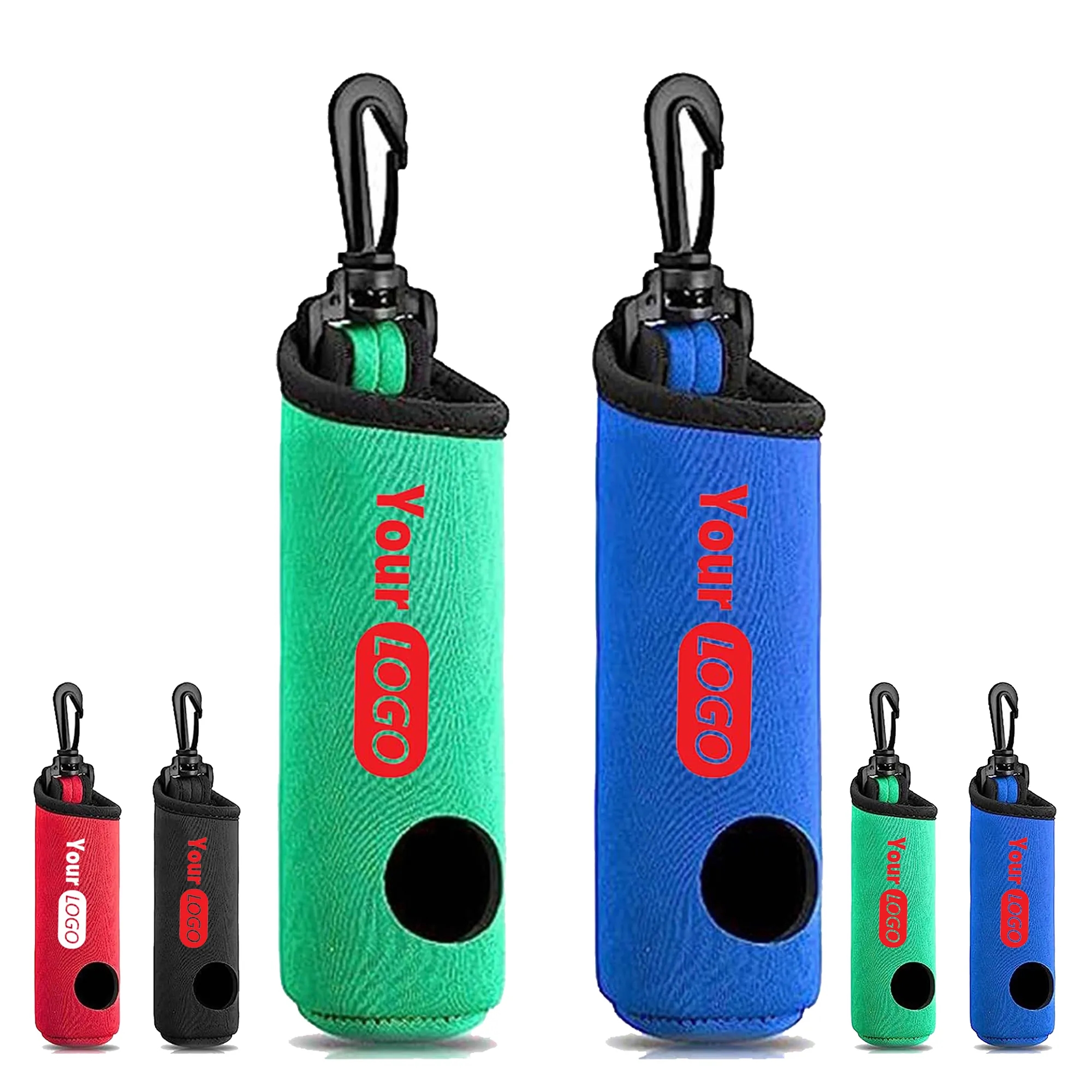 Neoprene Golf Ball Pouch with Tees for Bag 4