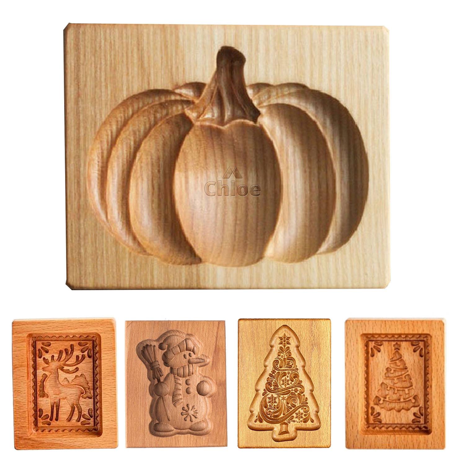 Customizable Wooden Cookie Biscuit Mold 2