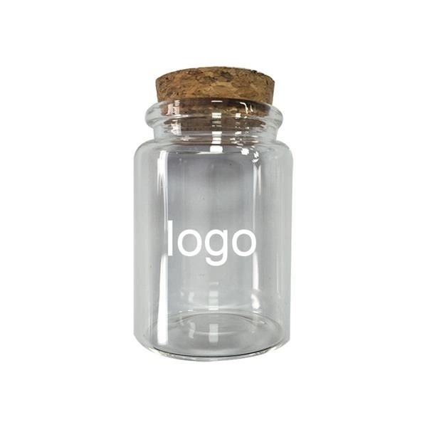 Mini Glass Jars with Cork Stoppers 2