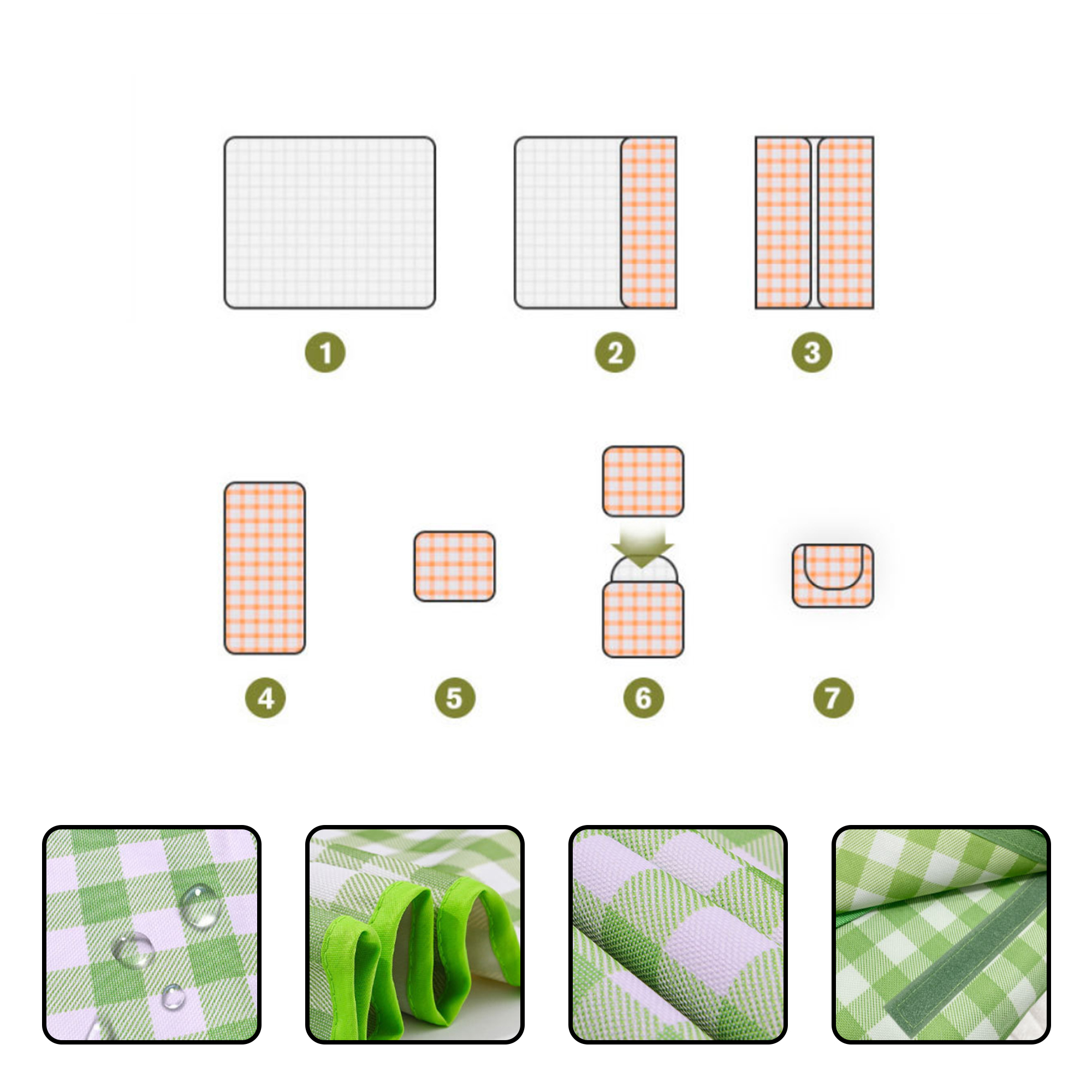 Full Color Picnic Blanket MOQ50 2