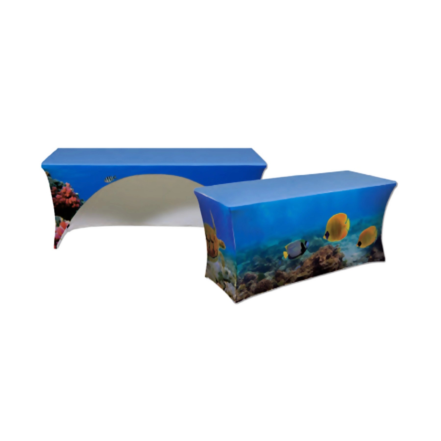 3-Sided Stretch Fitted Table Cloth - 6' STANDARD TABLE 2