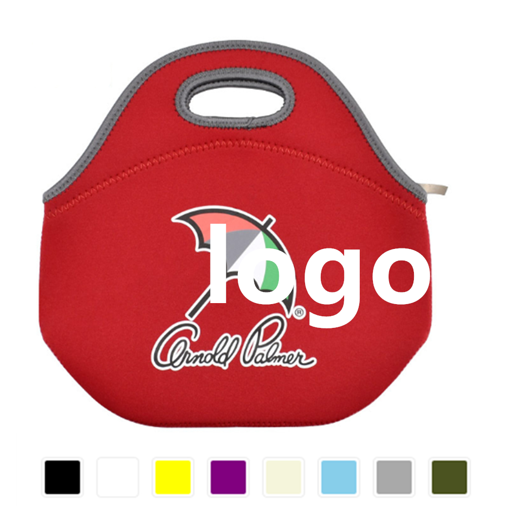 Insulated Neoprene Lunch Bag With Handle 4