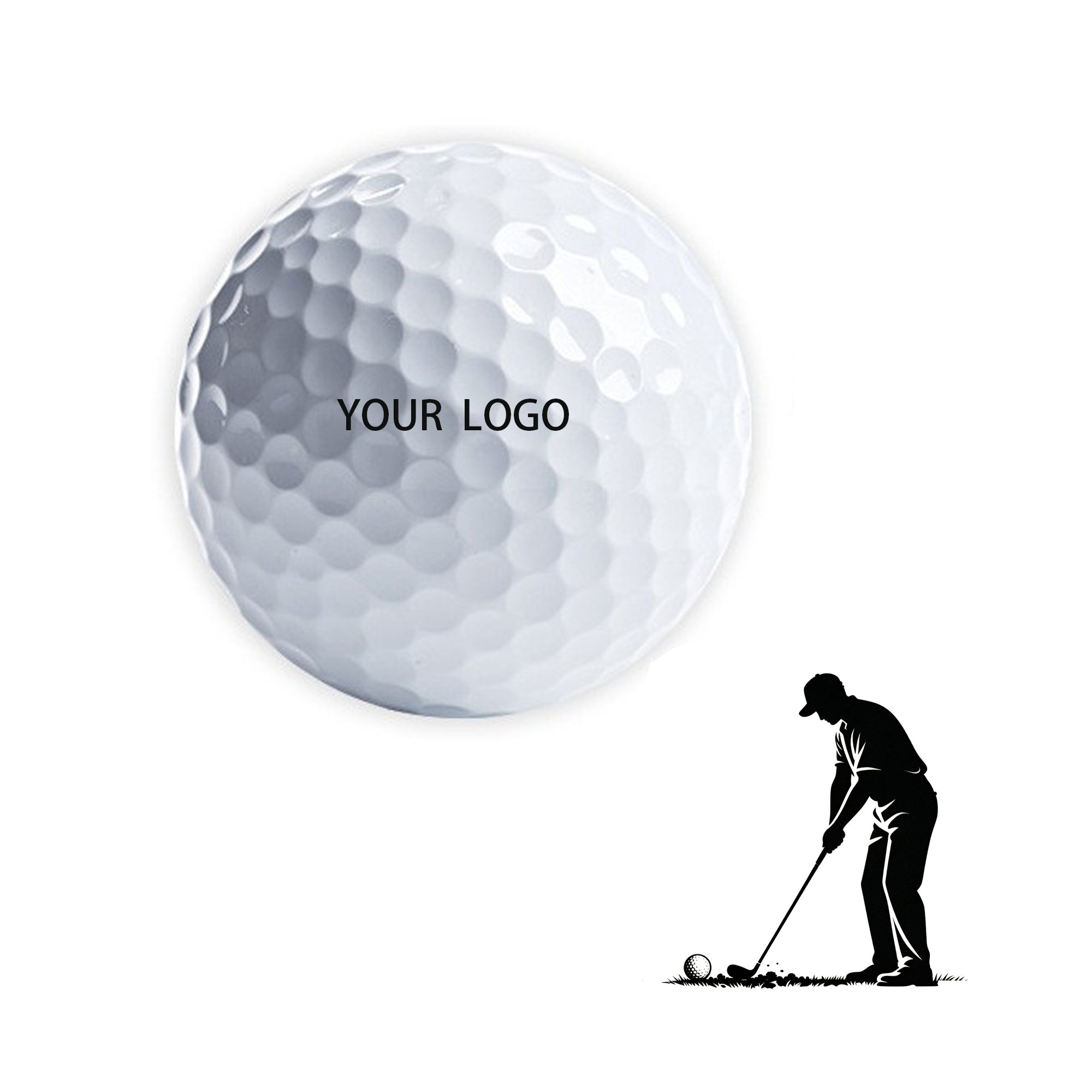 MOQ 100 Personalized Low Spin Practice Golf Balls 332 Dimples 2