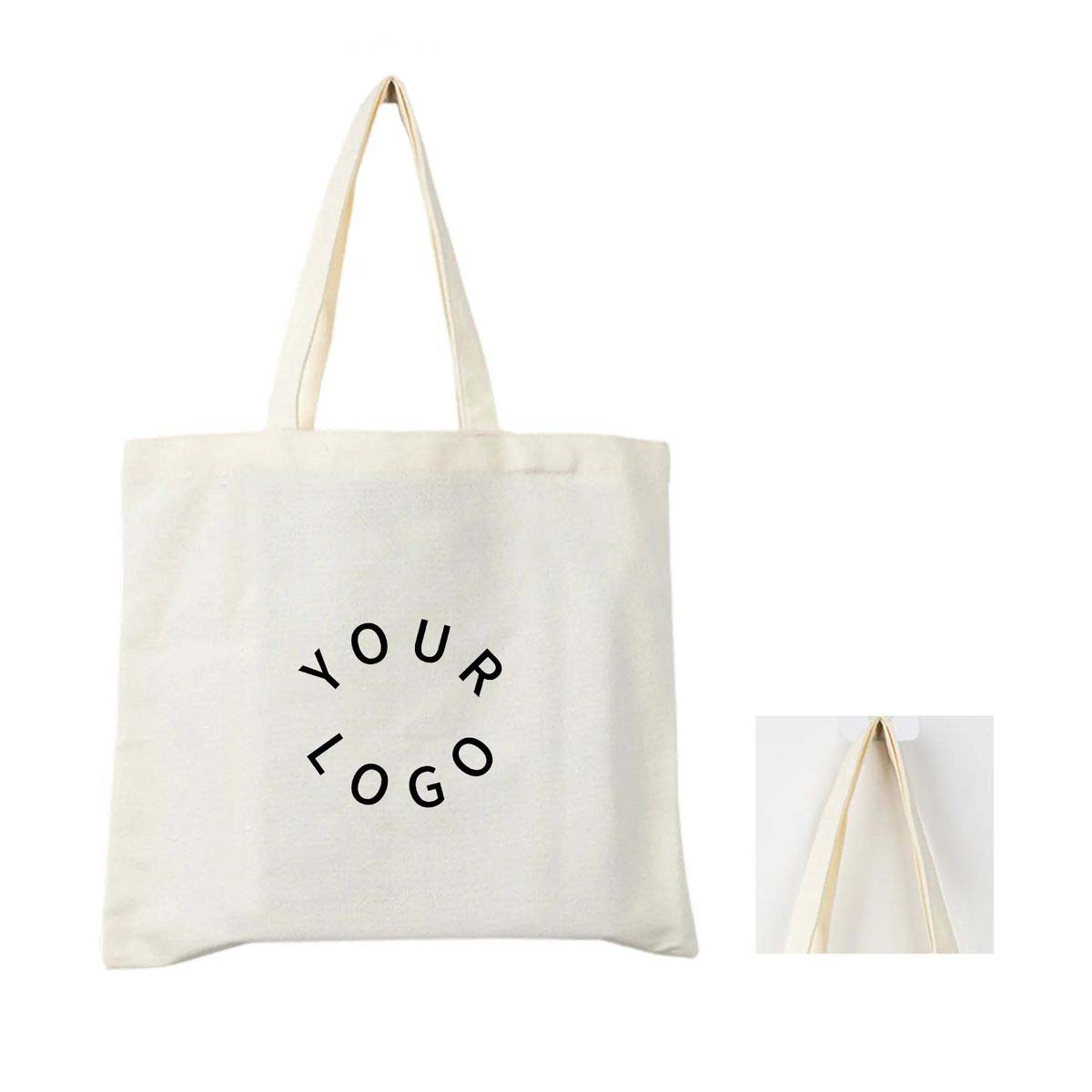 Reusable Canvas Bag for Daily Essentials, custom tote bag with logo imprint 2