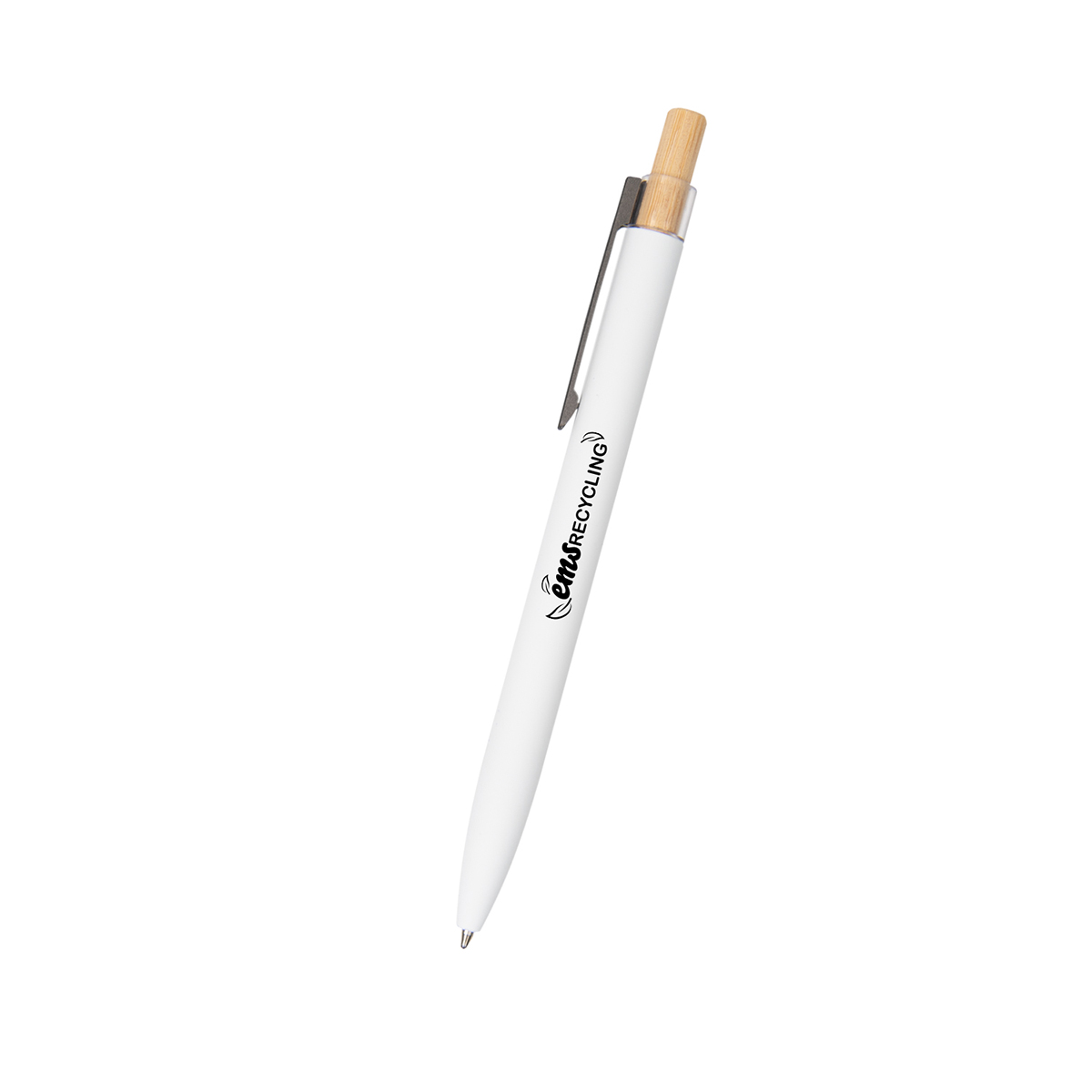 Recycled Aluminum Pen With Bamboo Plunger 11