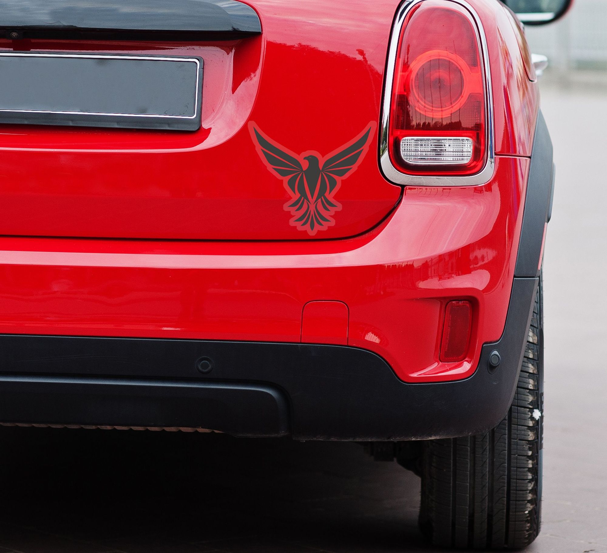 Die-Cut Clear Bumper Stickers (12" x 12"/sqft) 8