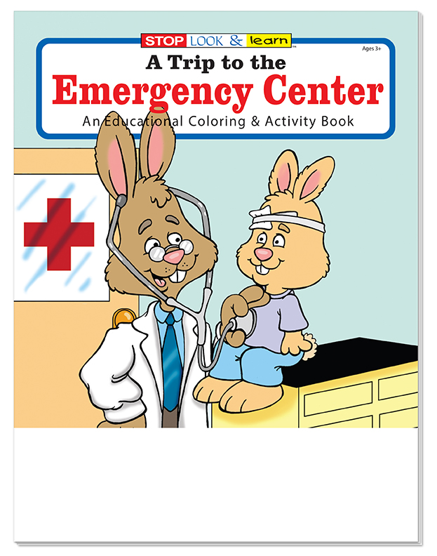 COLORING SET - A Trip to the Emergency Center Coloring Book Fun Pack 2
