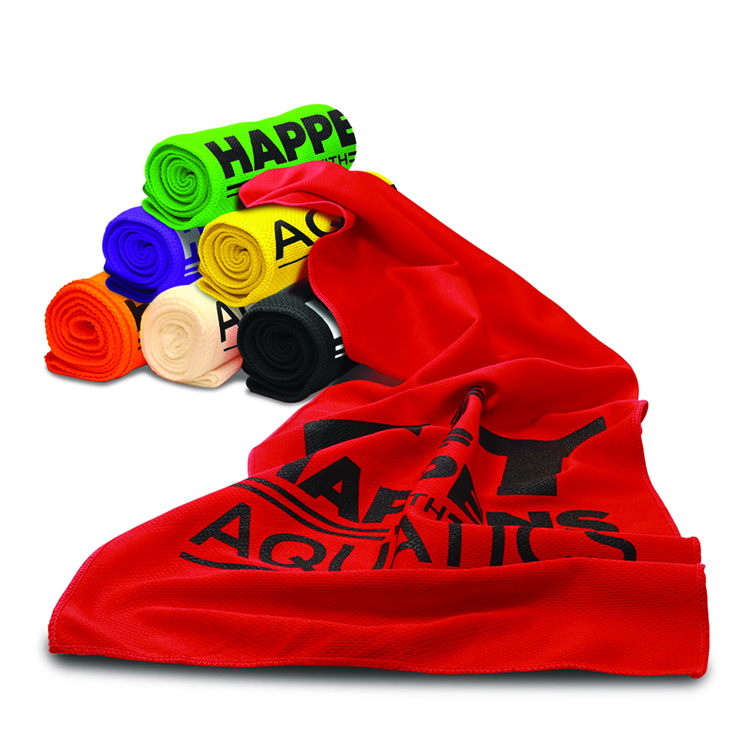 "THE RAINER" Recycled RPET Cooling Towel – 12" W x 32" H 67