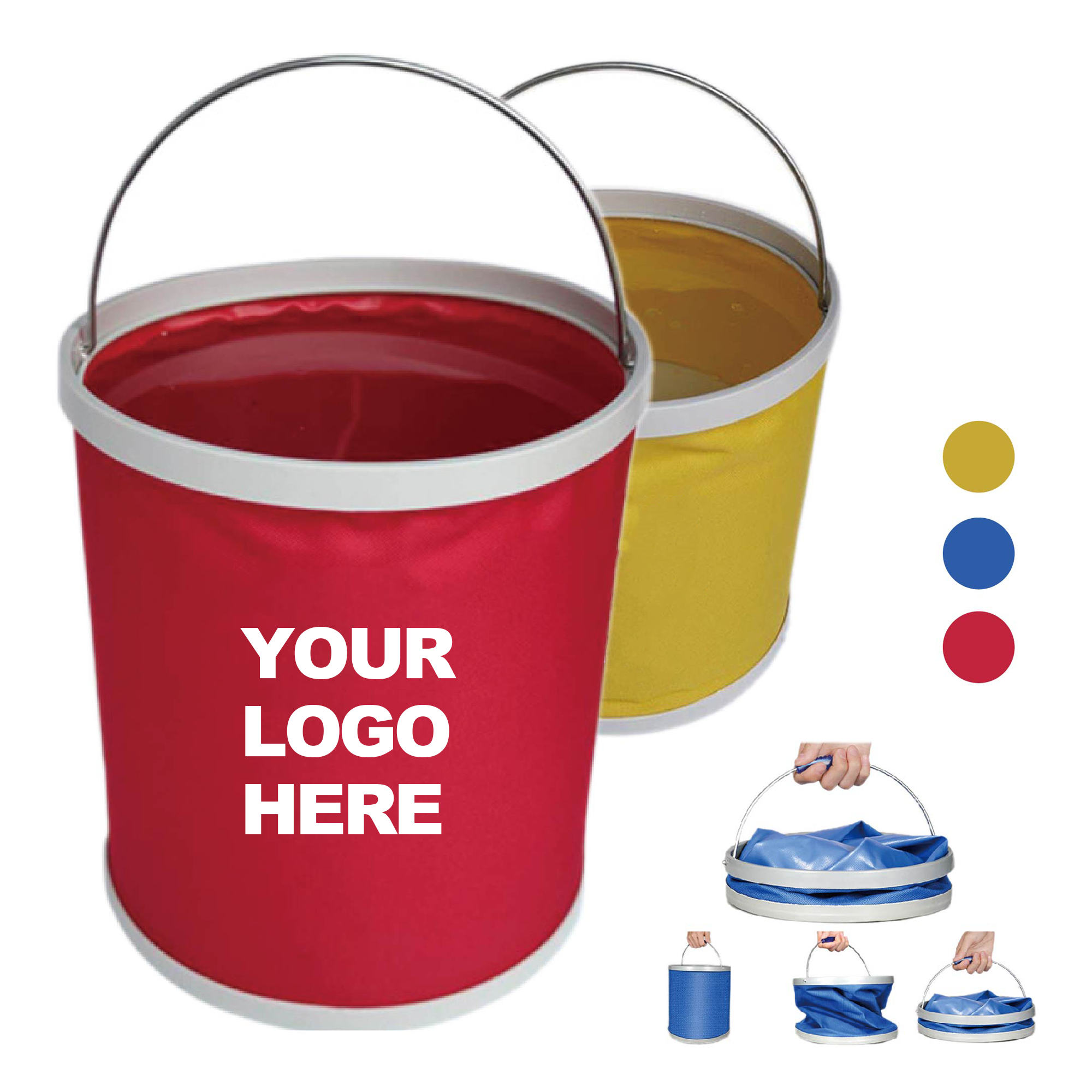 9L Travel Bucket with Steel Handle 2