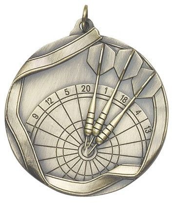 Darts Die Cast Medal, 2 1/4" 1