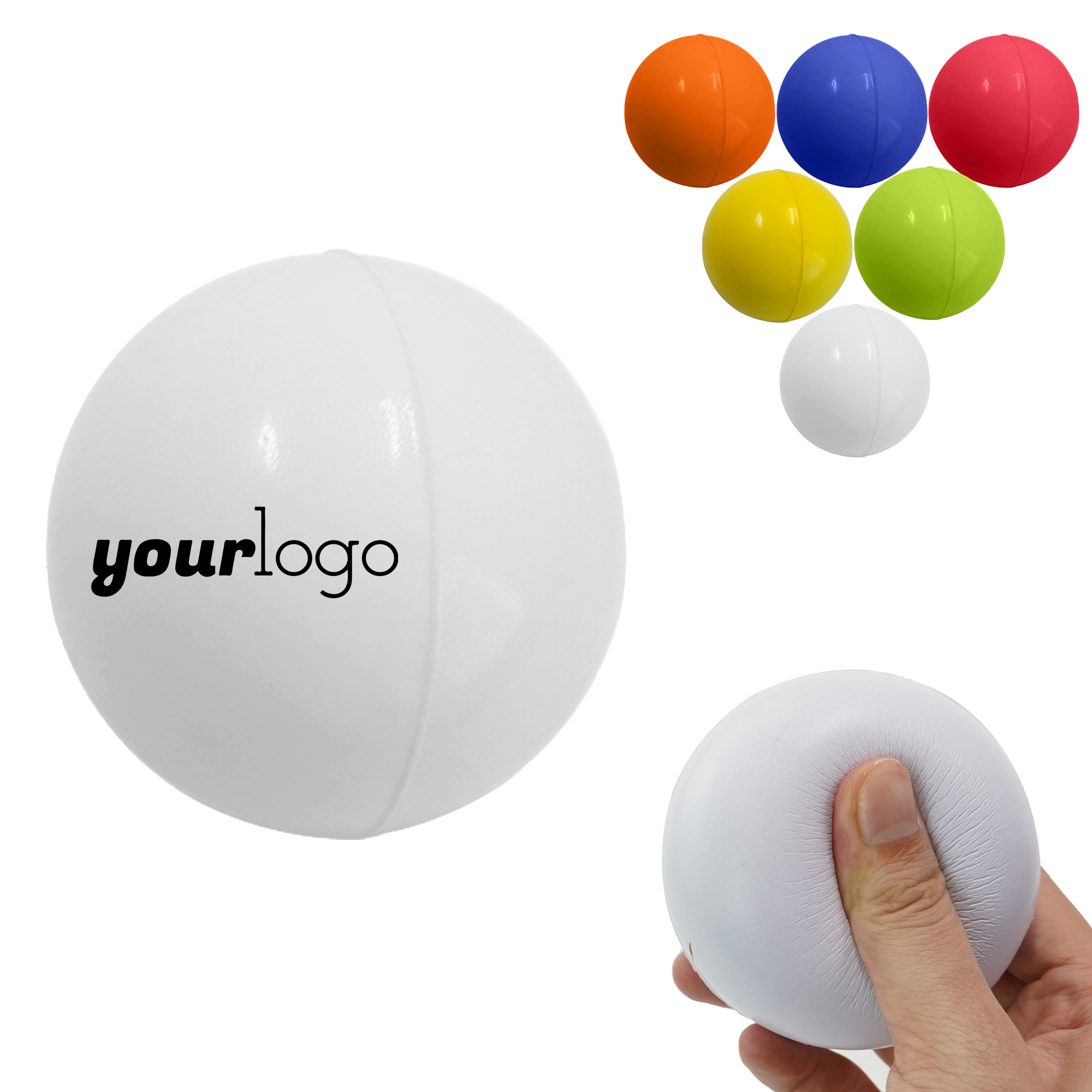 Durable 6.3cm PU Stress Relief Ball 2