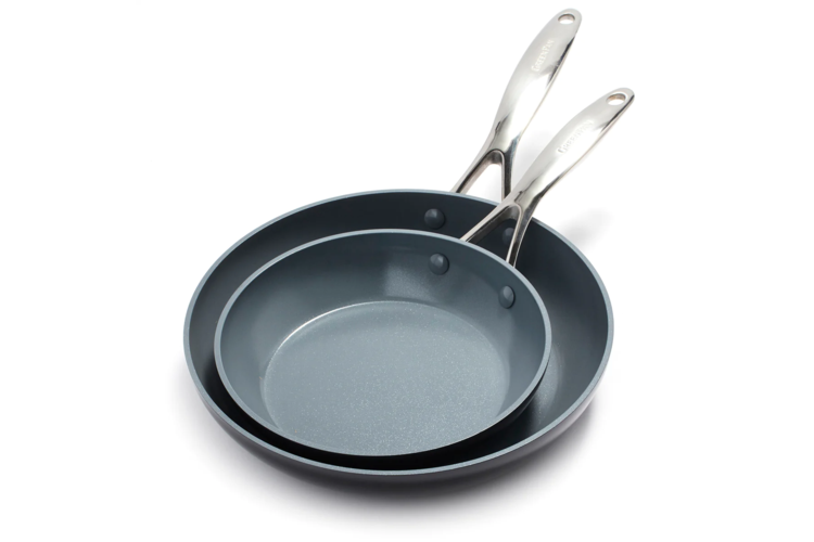 GreenPan Valencia Pro Ceramic Non Stick 8 and 10-inch Frypan Set 1