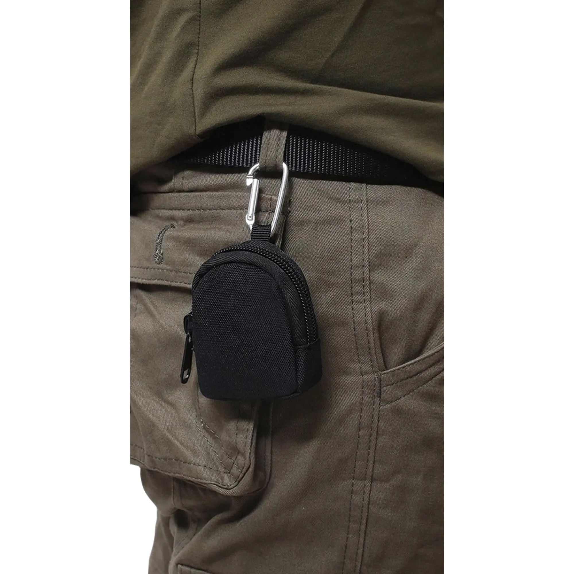 Custom Carabiner Leather Pocket Coin Purse 6