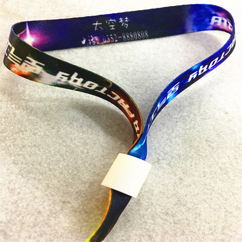 Sublimated Fabric Wristband Lanyard--13"X0.59" 3