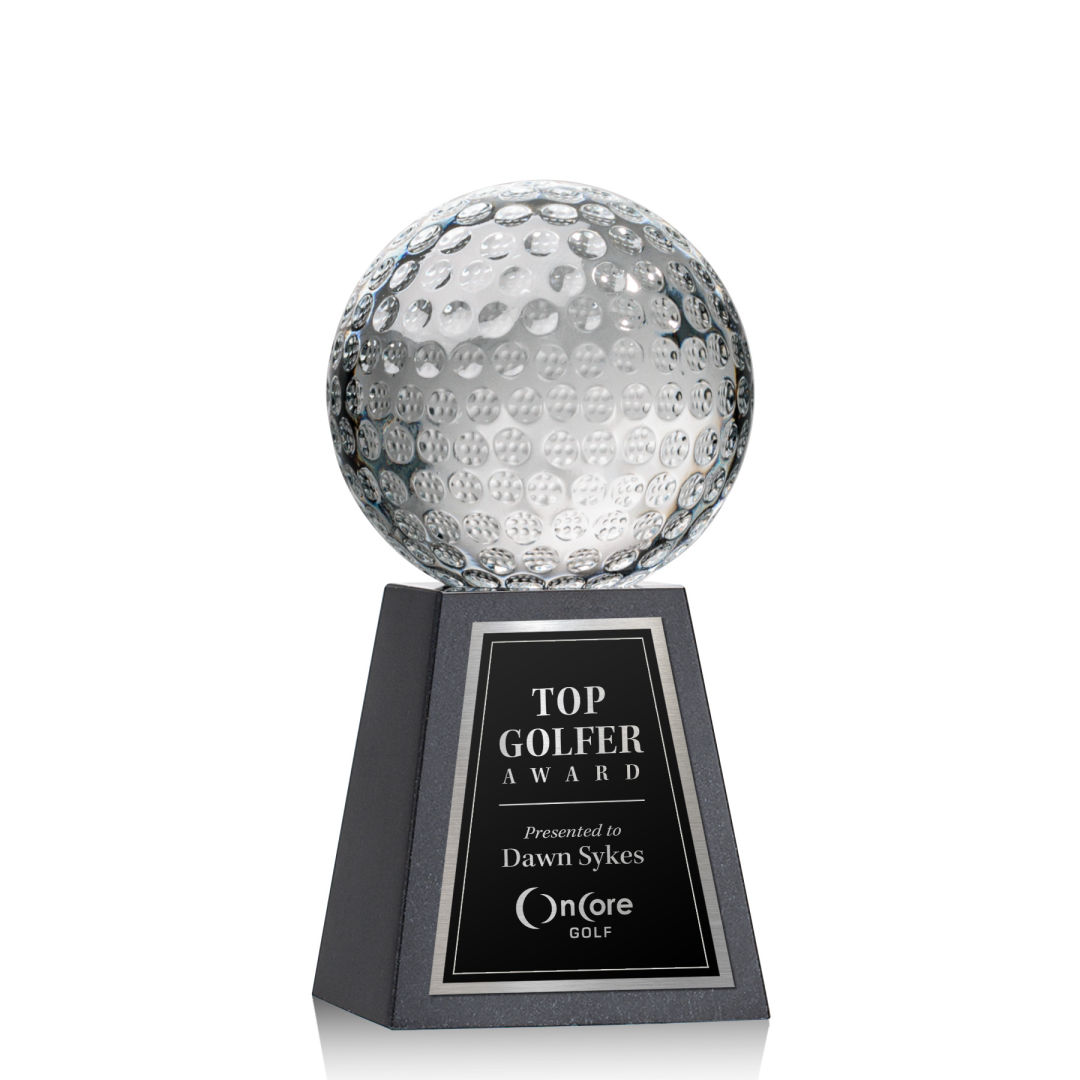 Golf Ball Award on Tall Marble Base 10
