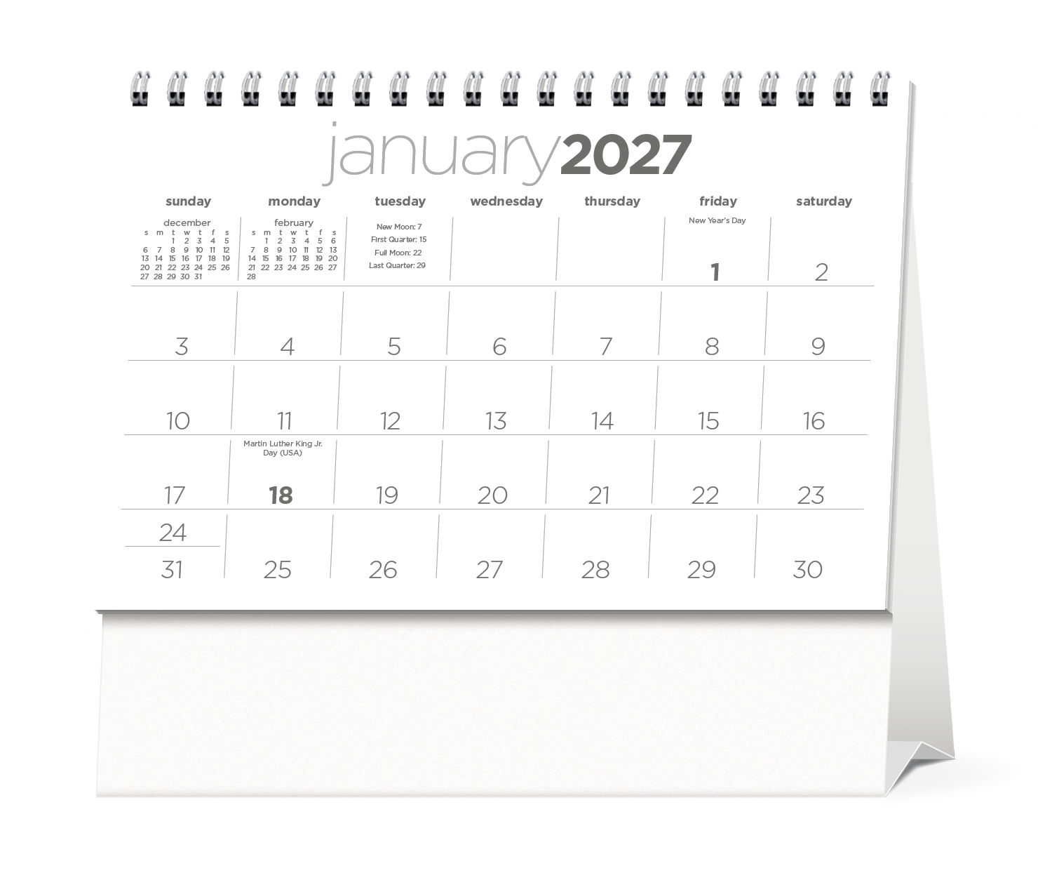 Triumph® Calendars Simplicity Large Desk Calendar 50
