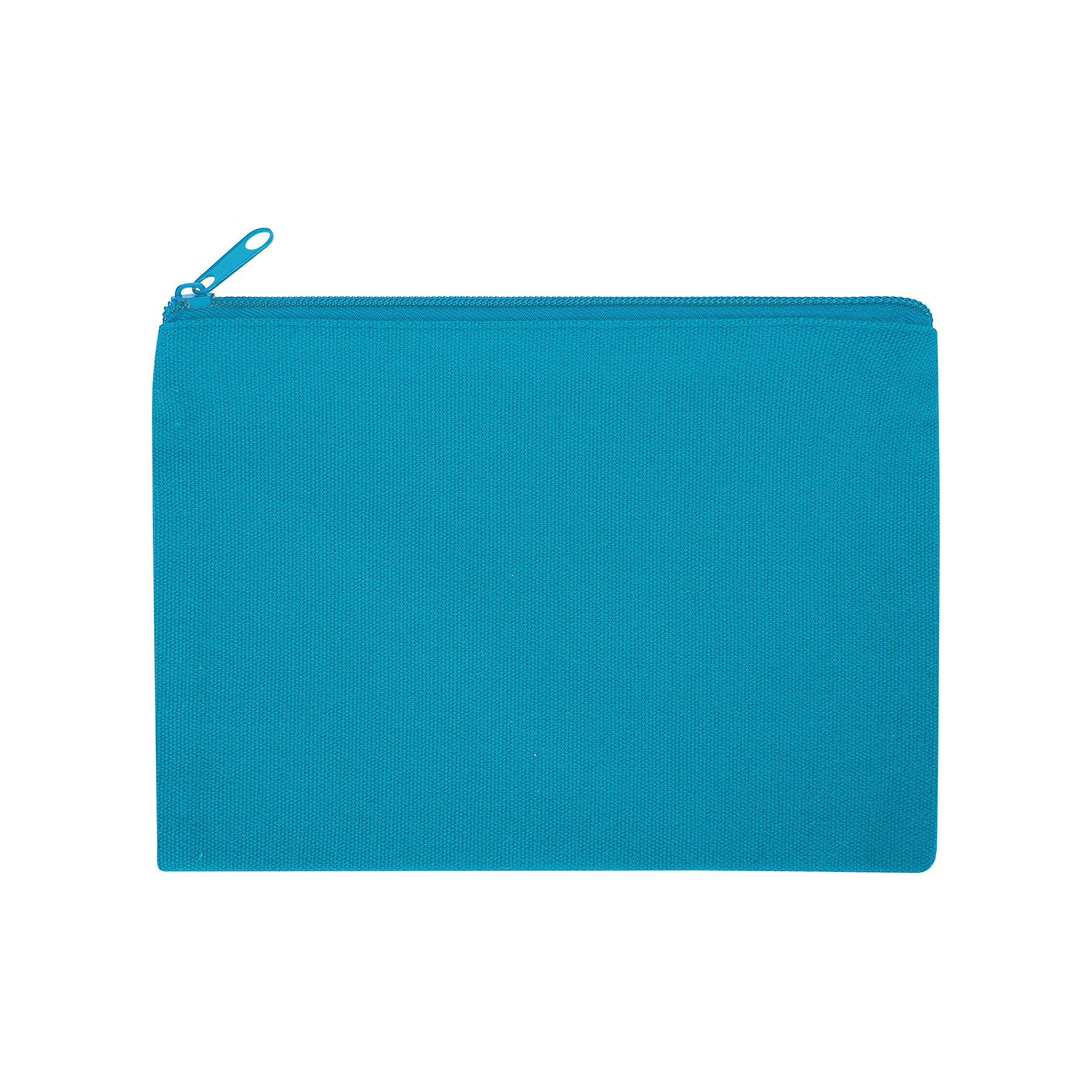 9" X 6" Cotton Canvas Zippered Pouch For Cosmetics, Toiletries & Tech Accessories 40