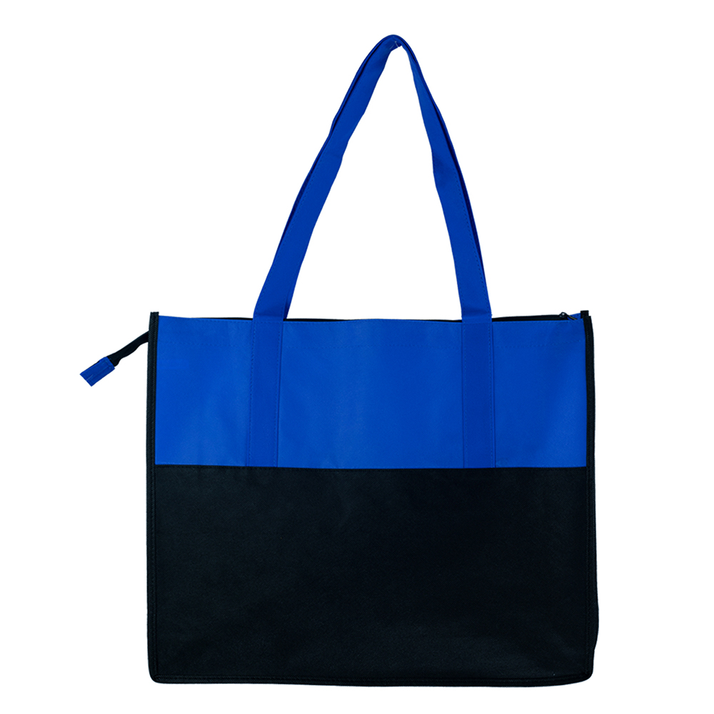 Barcelona Two-Toned Zippered Tote Bag 2