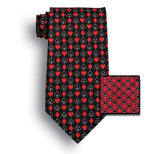 Full House Black Novelty Tie 2